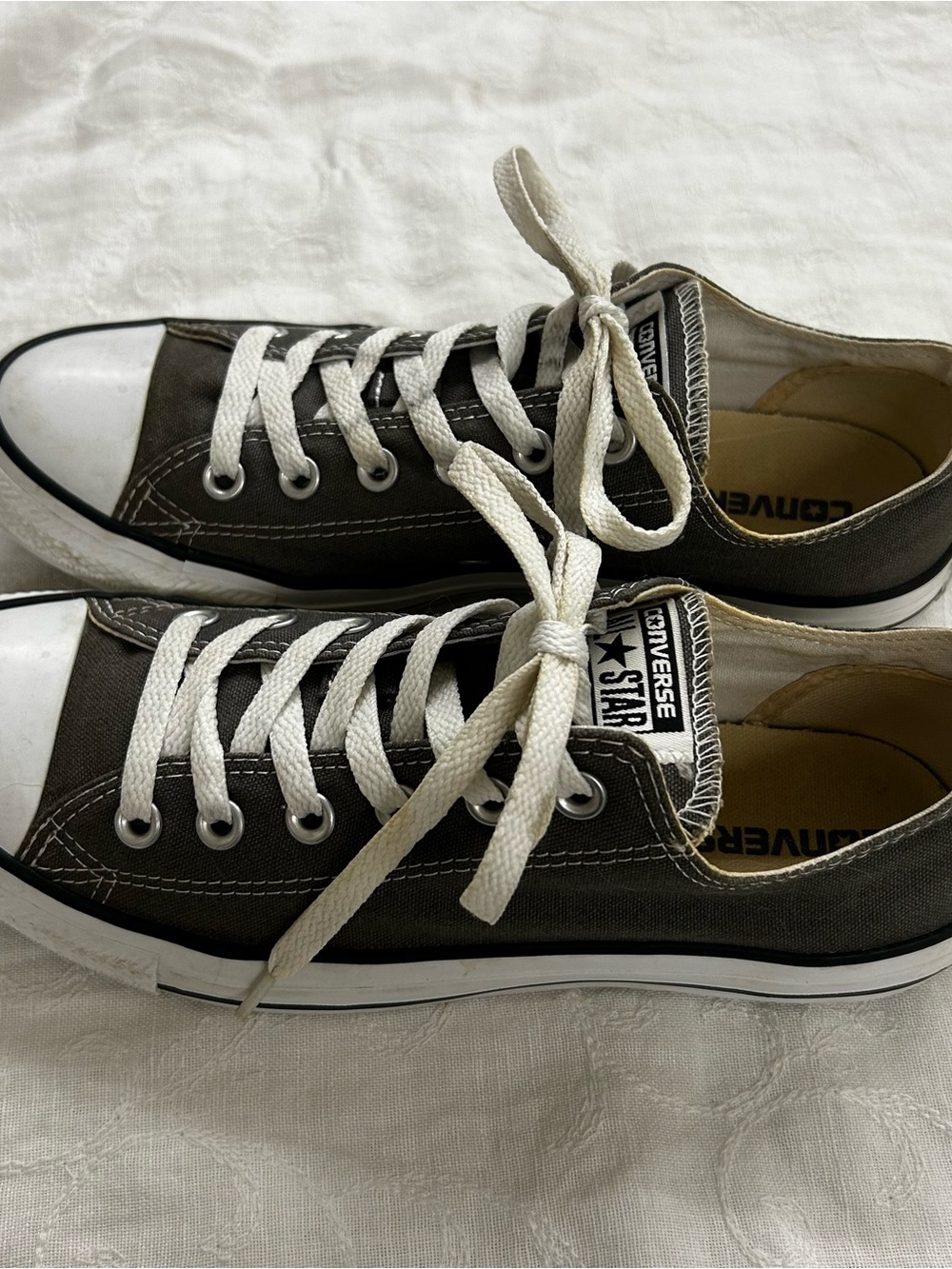 Converse Low Top Sneakers Gray Chuck Taylor Womens 9 Mens 7
